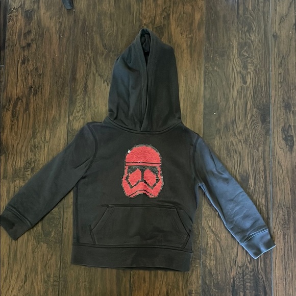 GAP Kids Star Wars Sequin Hoodie SZ XS 4-5 - Picture 1 of 5